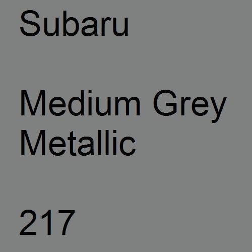 Subaru, Medium Grey Metallic, 217.